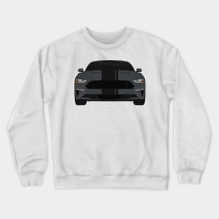 Mustang GT Magnetic + Black Stripes Crewneck Sweatshirt